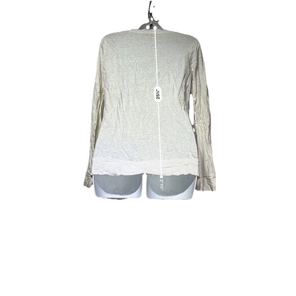 JOIE White linen burnout long sleeve button down duste cardigan womens size XS - Picture 4 of 7
